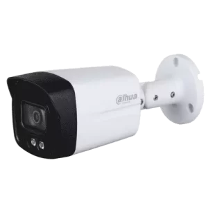 CAMARA DE SEGURIDAD DAHUA 4 EN 1 FULLCOLOR 1080P TIPO BALA SEMIMETALICA 3,6MM DWDR LUZ VISIBLE 40M IP67 CON MIC.