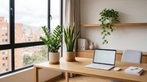 Lee más sobre el artículo Las Mejores Plantas de Interior para Oficina en Bogotá (Poca Luz y Bajo Mantenimiento)